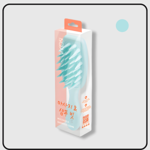 LƯỢC GỘI & MASSAGE ĐẦU RĂNG SILICONE CÓ TAY CẦM